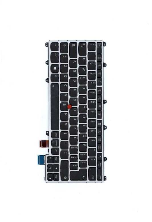 Genuine Lenovo Yoga X380 Keyboard Italy Silver Backlit 01HX117 01HW672