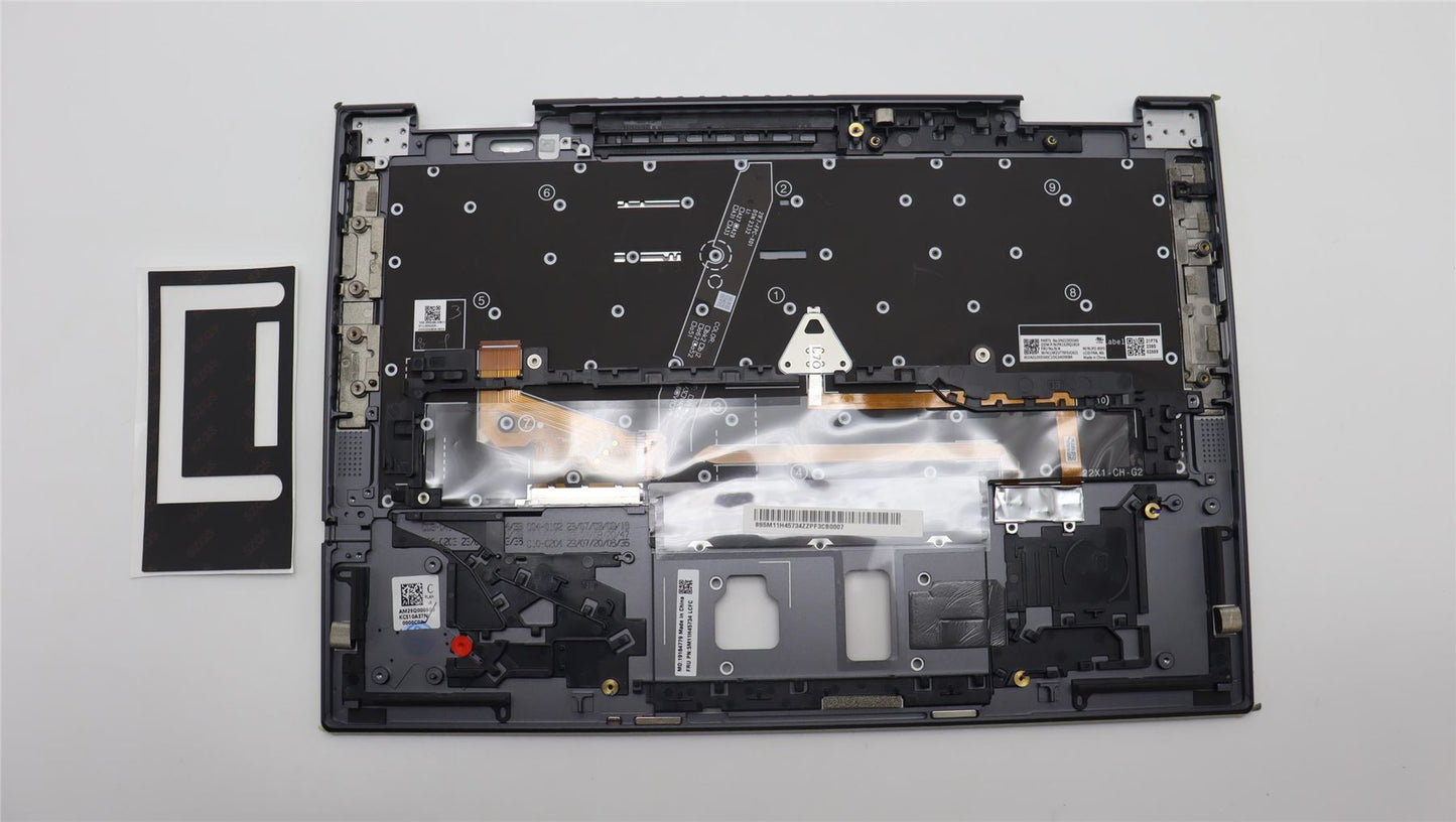 Lenovo Yoga X1 7th Keyboard Palmrest Top Cover French Grey 5M11H45734