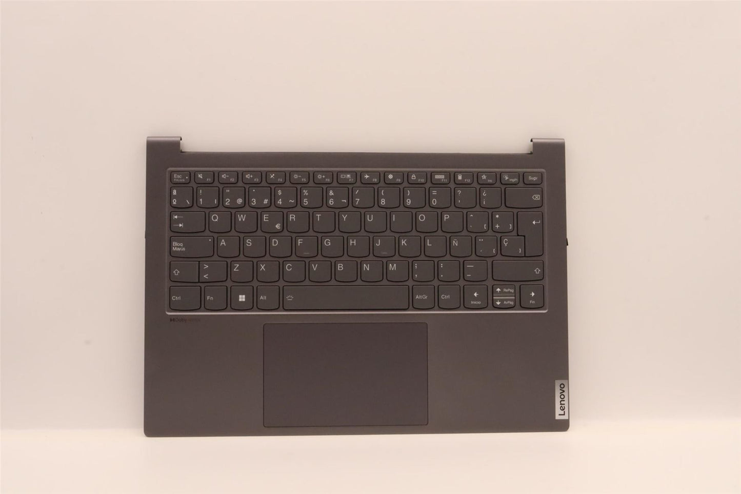 Lenovo Yoga 7 14ARH7 Palmrest Cover Touchpad Keyboard Spanish Black 5CB1J51066