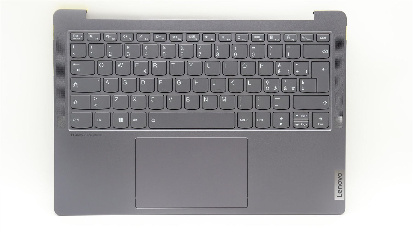 Lenovo Yoga 6 14IAP8 Palmrest Cover Touchpad Keyboard Italian Grey 5CB1K02699