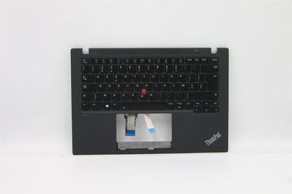 Lenovo ThinkPad T14s 2 Keyboard Palmrest Top Cover Belgian Black 5M11A37507