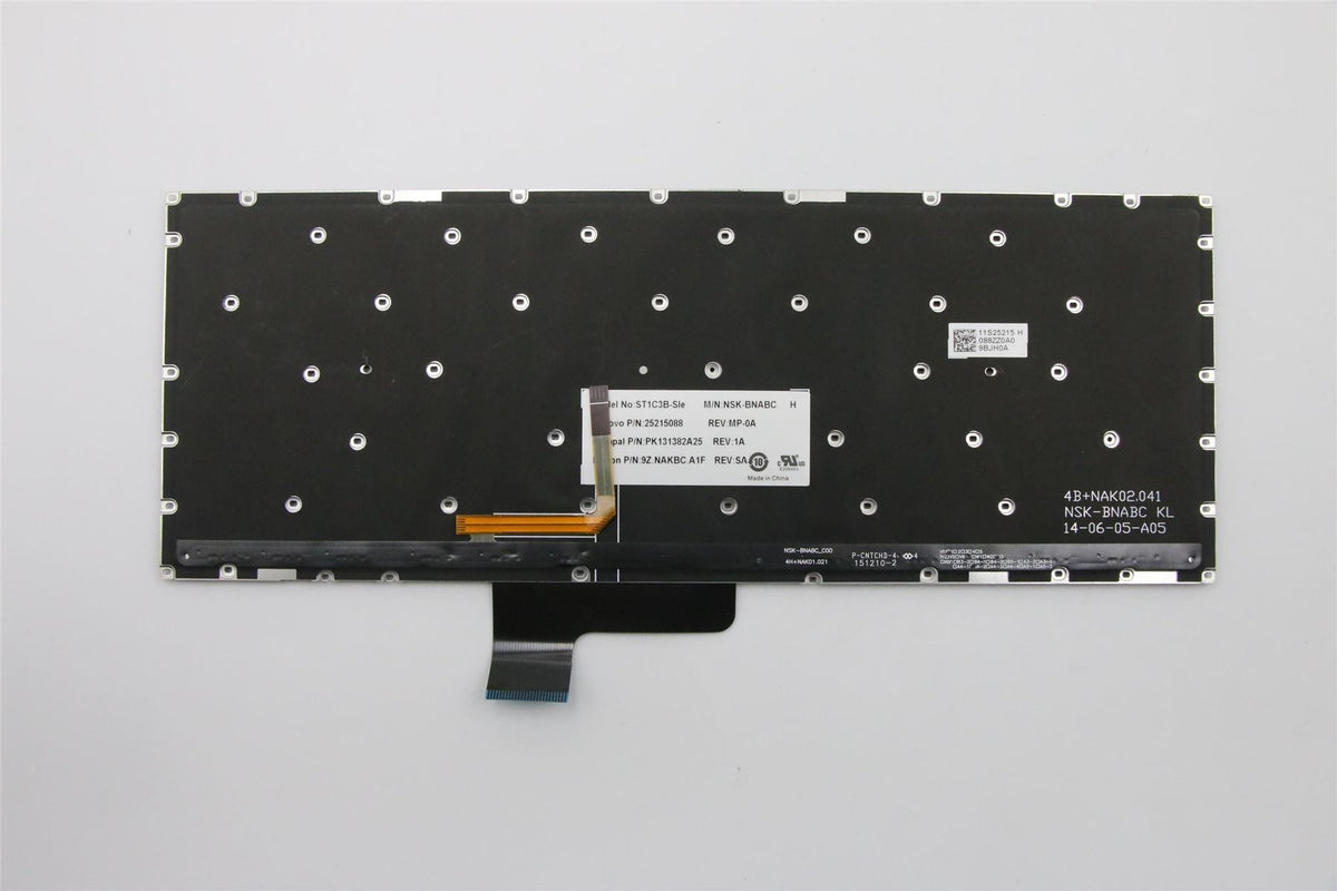 Genuine Lenovo Yoga 2 13 Keyboard Slovenian Black Backlit 25215088 25215057