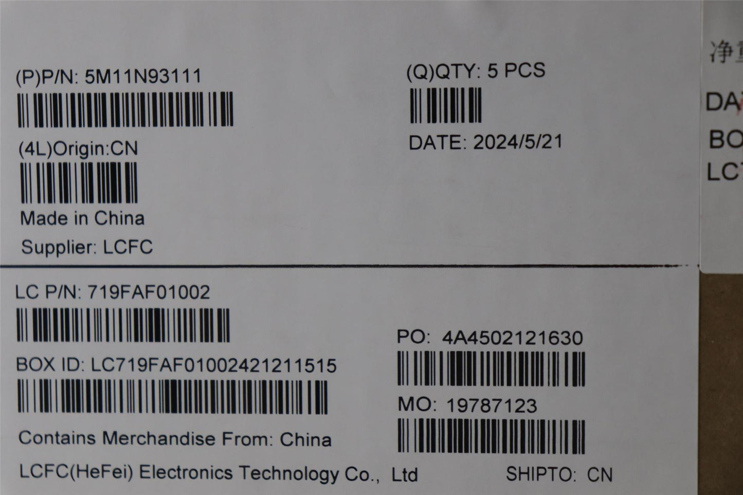 Lenovo MECH_ASM BL KB BK SWS PMX 5M11N93112