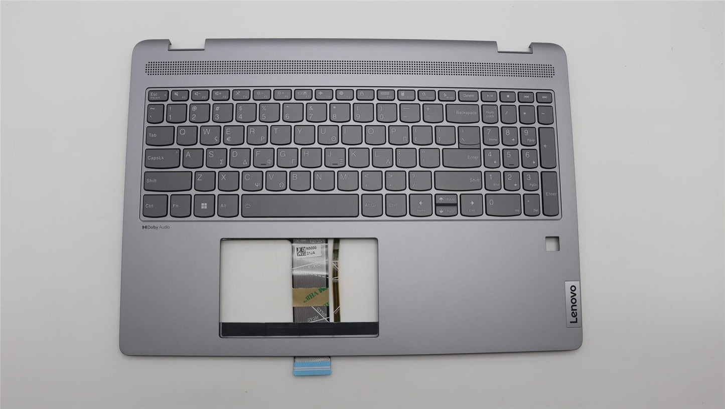 Lenovo IdeaPad 5 16IRU8 Keyboard Palmrest Top Cover Greek Arctic Grey 5CB1L31821