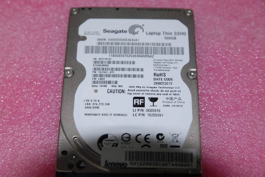 Lenovo 16200391 HDD_ASM SSHD 500G 5400 DT2 SATA3 STD