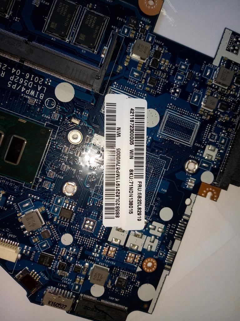 Lenovo 5B20L82919 MB C 80UD WIN I5 6200U UMA 4G