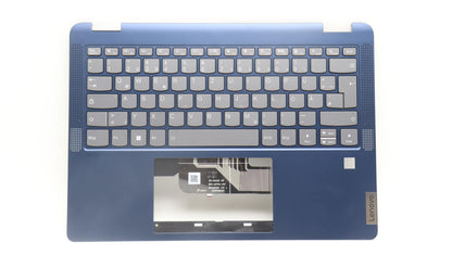 Lenovo IdeaPad 5 14ABR8 Keyboard Palmrest Top Cover German Abyss Blue 5CB1K20728