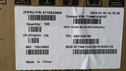 Lenovo WLAN Mylar C 82XF 5T10S33604