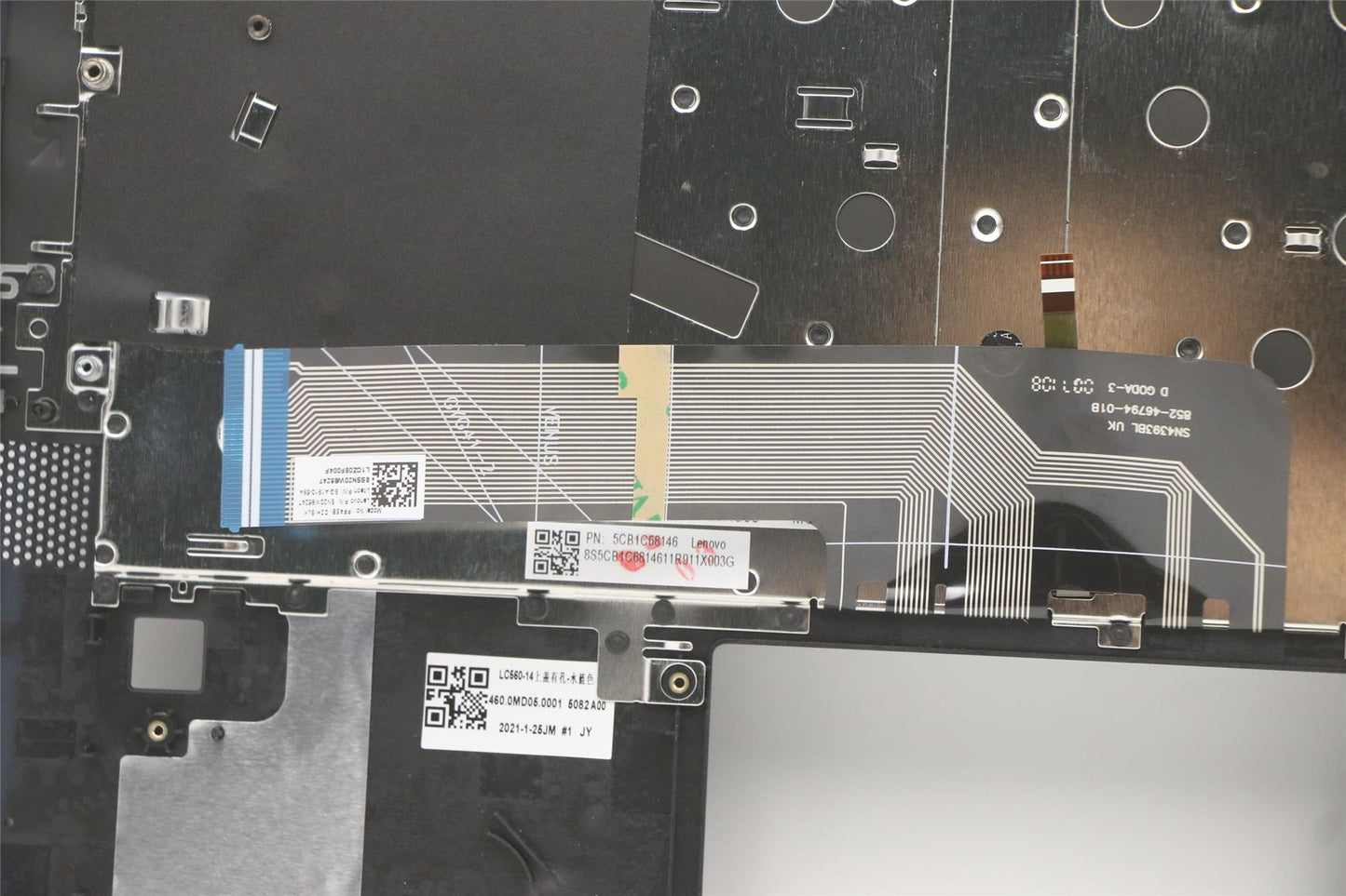 Lenovo IdeaPad 5 14ALC05 Keyboard Palmrest Top Cover Abyss Blue 5CB1C68146