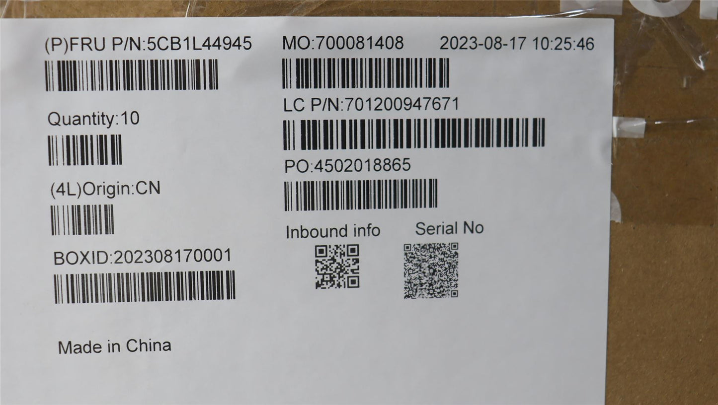 Lenovo Upper Case ASM_CZE/SLK WT 82XK 5CB1L44945