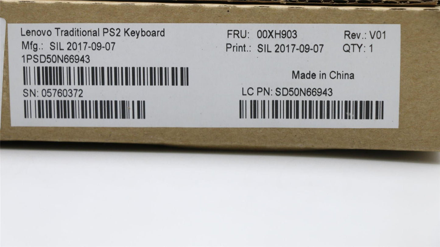 Lenovo PS2 TRDTNL KB BK TC/ENG 00XH903