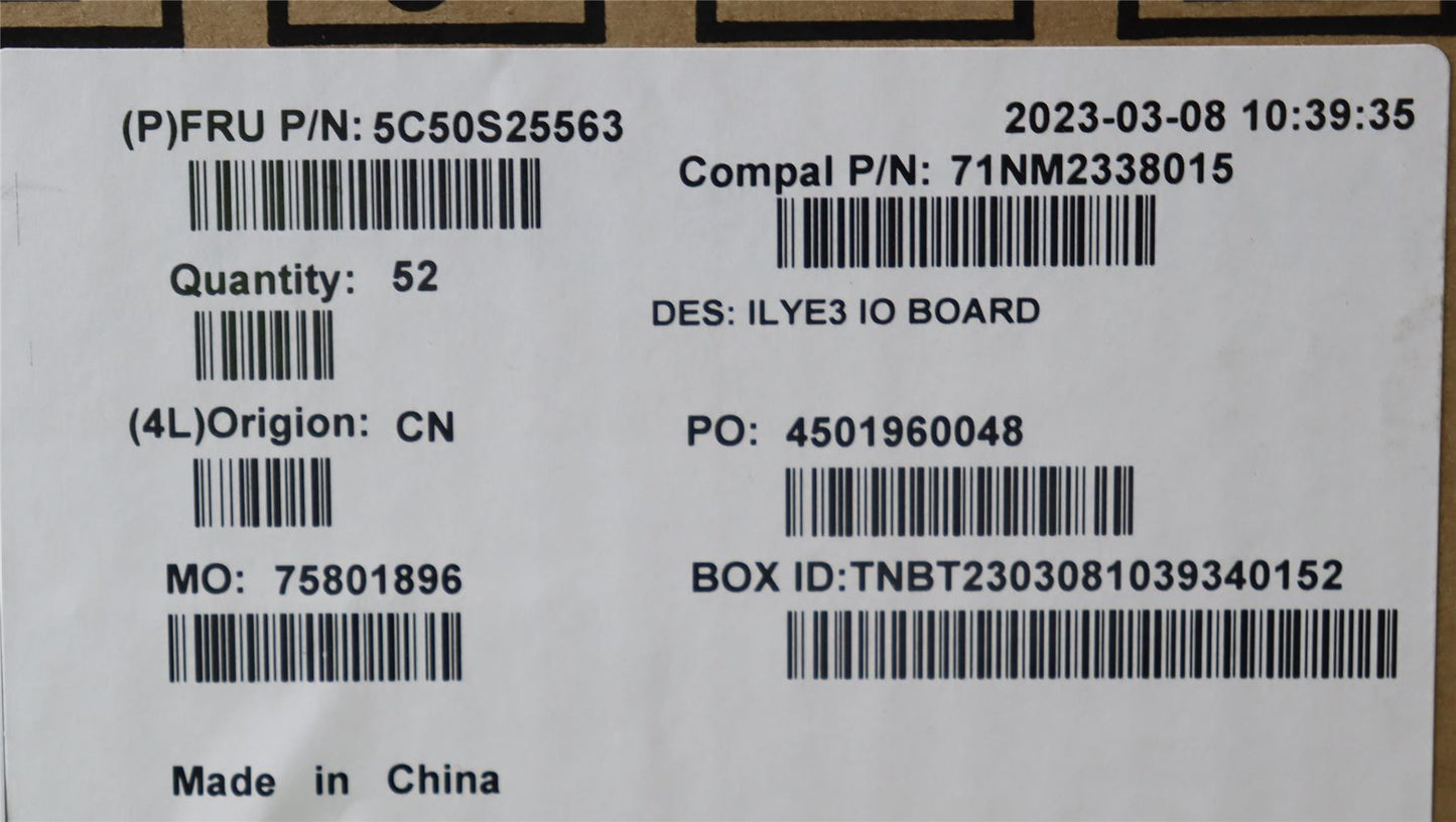 Lenovo IO board C 82YA 5C50S25563