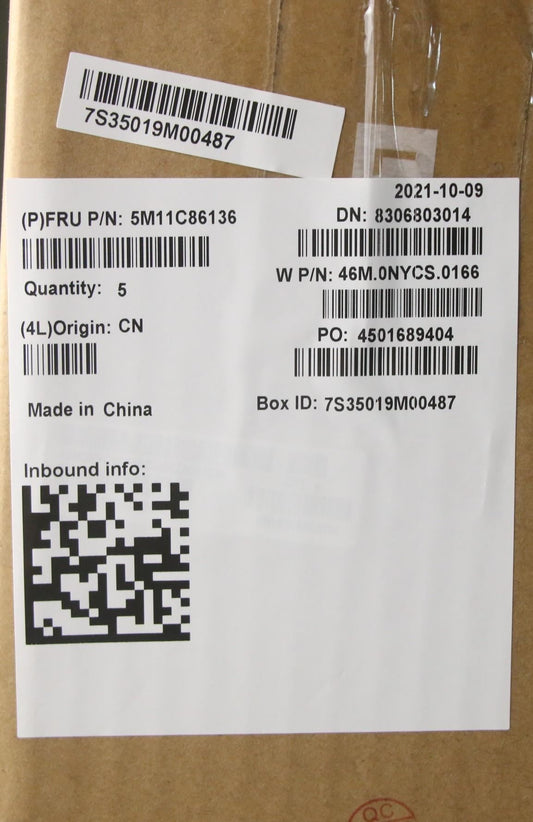 Lenovo 300w Gen 3 500w Gen 3 Palmrest Cover Keyboard Black 5M11C86137