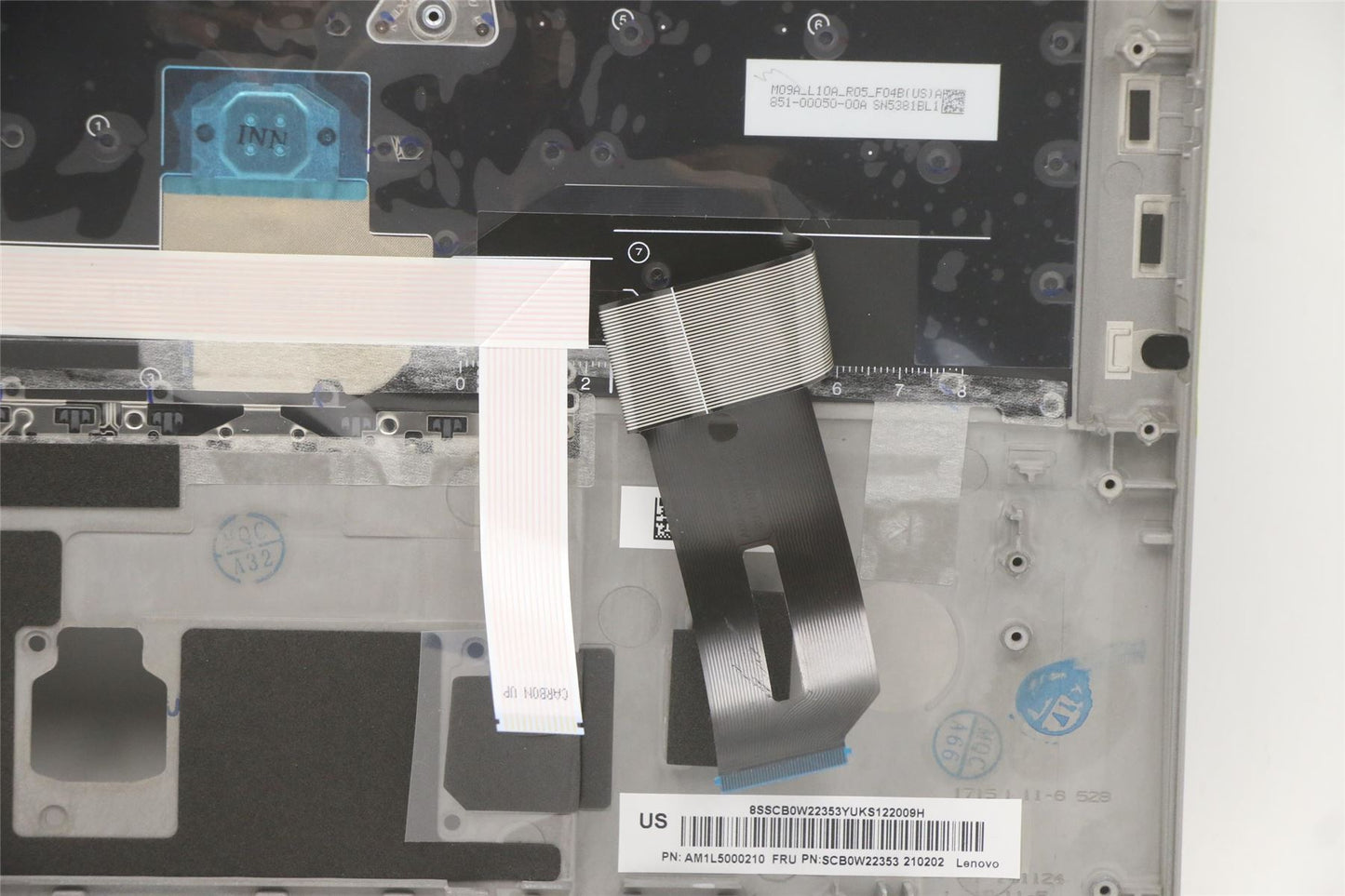 Lenovo MECH_ASM Cc BLKB IND_ENG US(L)SR FPR_NFC 5M10Z41593