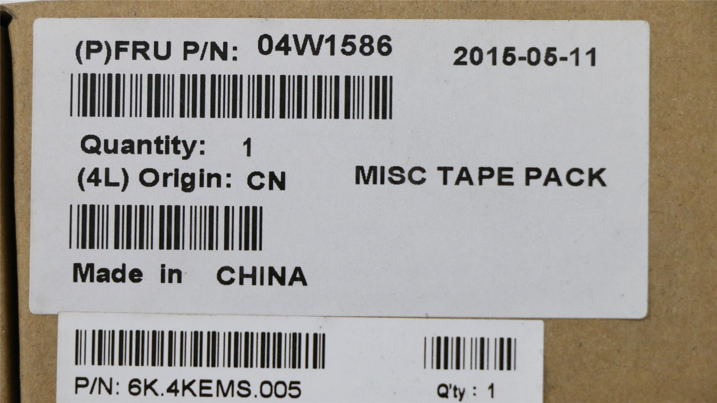 Lenovo 04W1586 MECHA       FRU Tape KIT
