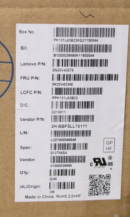 Lenovo ThinkPad L13 2 X13 Keyboard Serbian Black Backlit 5N20V43348