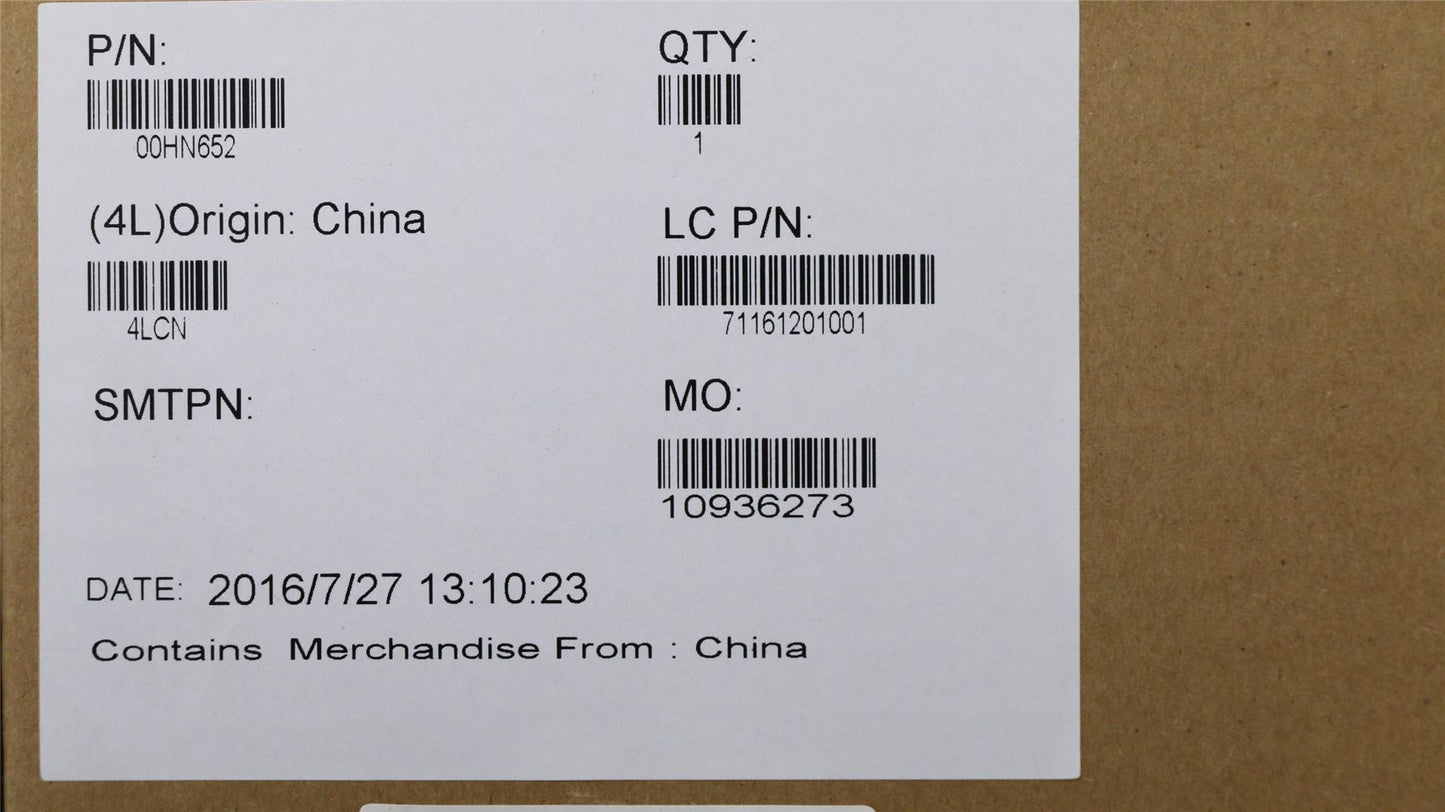 Lenovo FRU Rear cover for Plastic non touch 00HN652