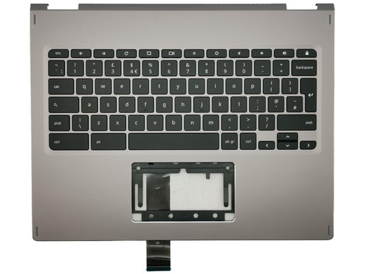 Acer Chromebook Spin CP713-1WN Palmrest Cover Keyboard UK Grey Gray 6B.H0RN7.019