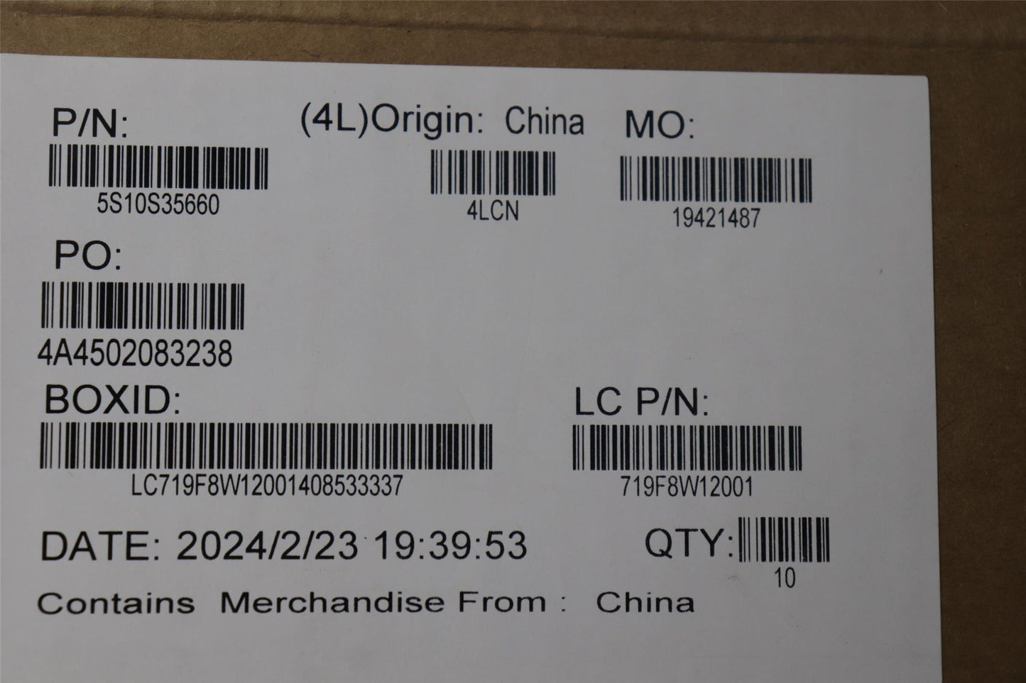 Lenovo SCREW SCREW L83AC PACK 5S10S35660
