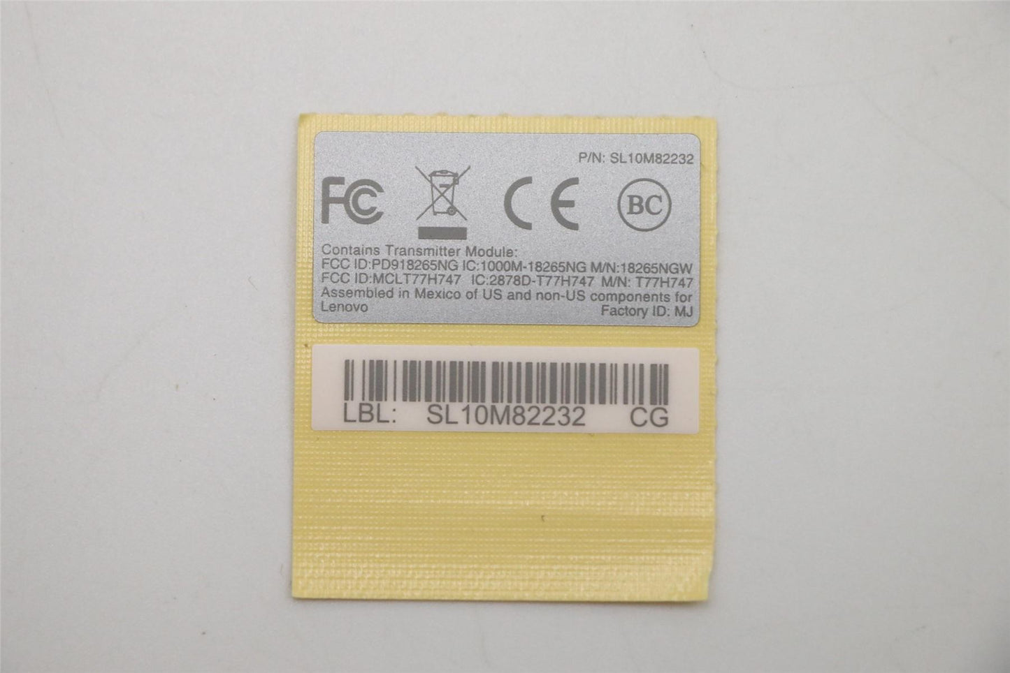 Lenovo 01AY915 LABEL GEO Label Misc kit,Silver