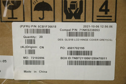Lenovo IdeaPad 1-15ADA7 1 15AMN7 Hinge Cap Strip Trim Cover Grey 5CB1F36618
