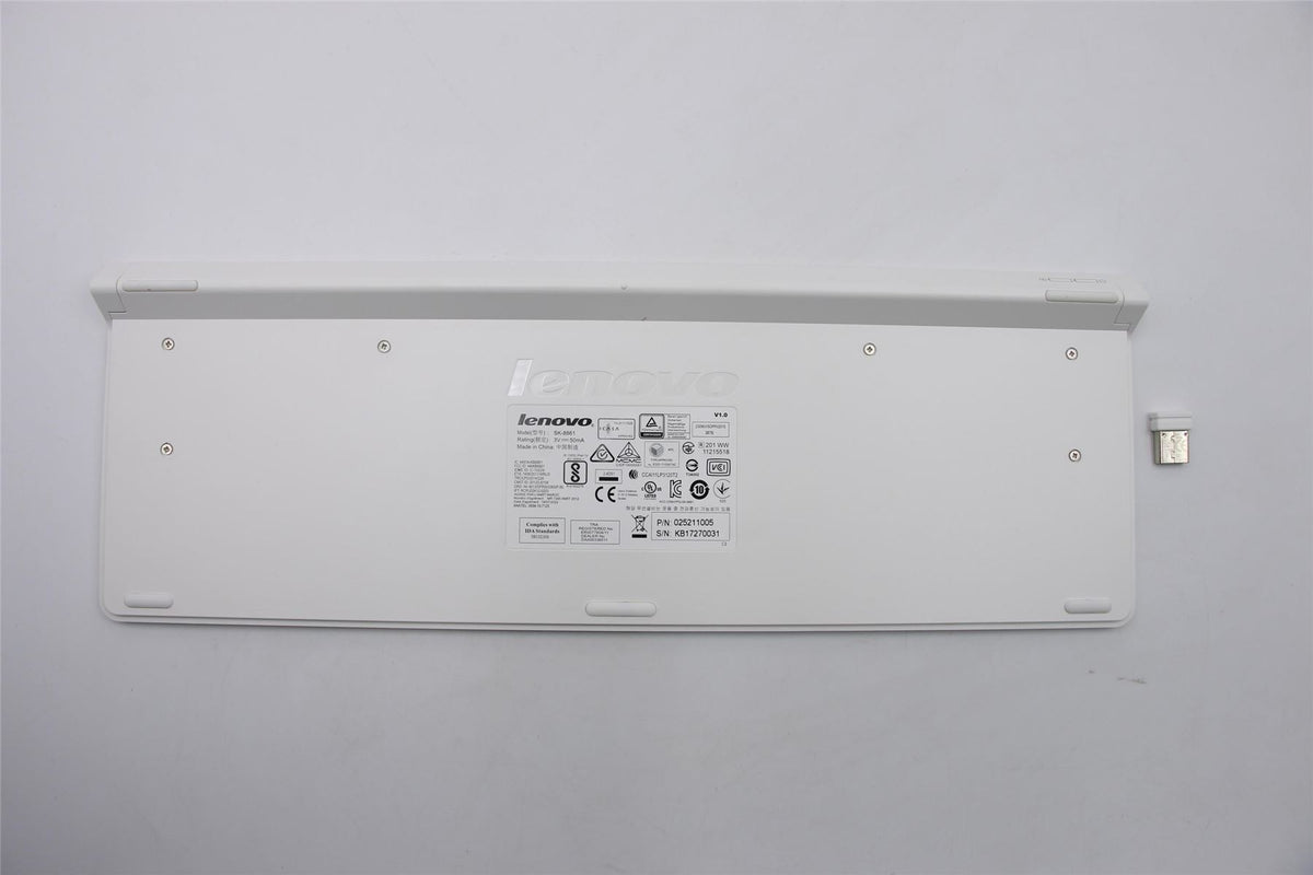 Lenovo Liteon SK-8861(IL) 2.4G KB-White8 Hebrew Keyboard 25211005