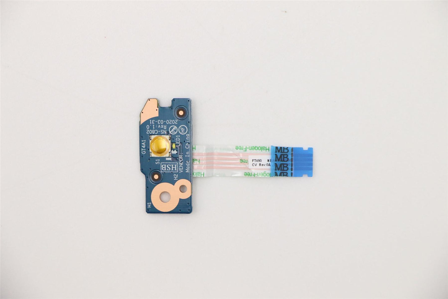 Lenovo ThinkPad P14s 1 P14s 2 T14 1 T14 2 Power Button Board Cable 5C50S73047