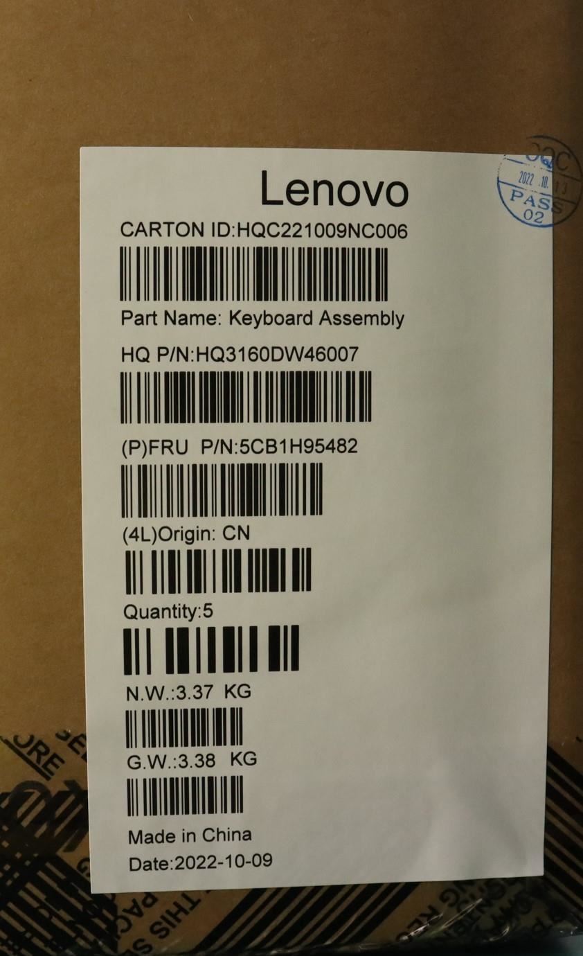 Lenovo Upper Case ASM_JPN H 82SK STGY UMA 5CB1H95482