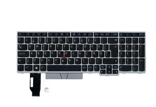 Lenovo ThinkPad E580 E590 Clavier Danois Argent 01YN709