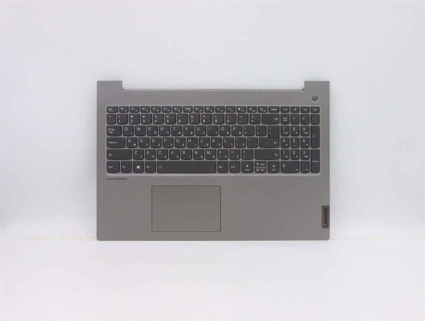 Lenovo 15p IMH Palmrest Cover Touchpad Keyboard Hebrew Mineral Grey 5CB1B07170