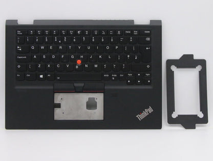 Lenovo Yoga X13 Gen 1 Palmrest Cover Keyboard UK Europe Black 5M10Y85808