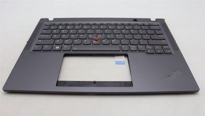 Lenovo ThinkPad X13 Gen 4 Keyboard Palmrest Top Cover US Grey Backlit 5M11H94598