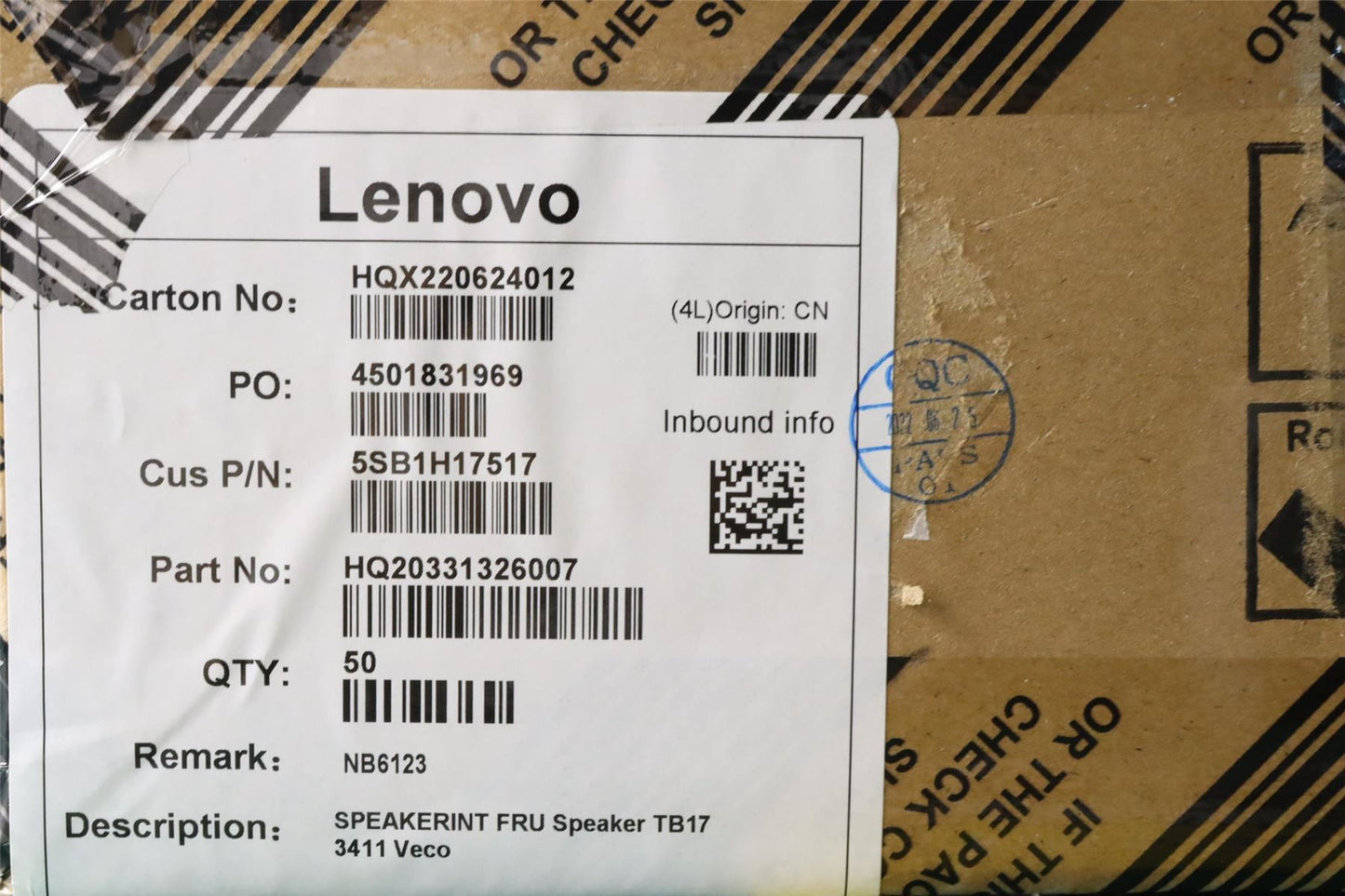 Lenovo ThinkBook G3 IAP Speaker Speakers 5SB1H17516