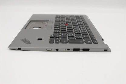 Lenovo Yoga X1 3rd Keyboard Palmrest Top Cover Japanese Silver Backlit 02HL902