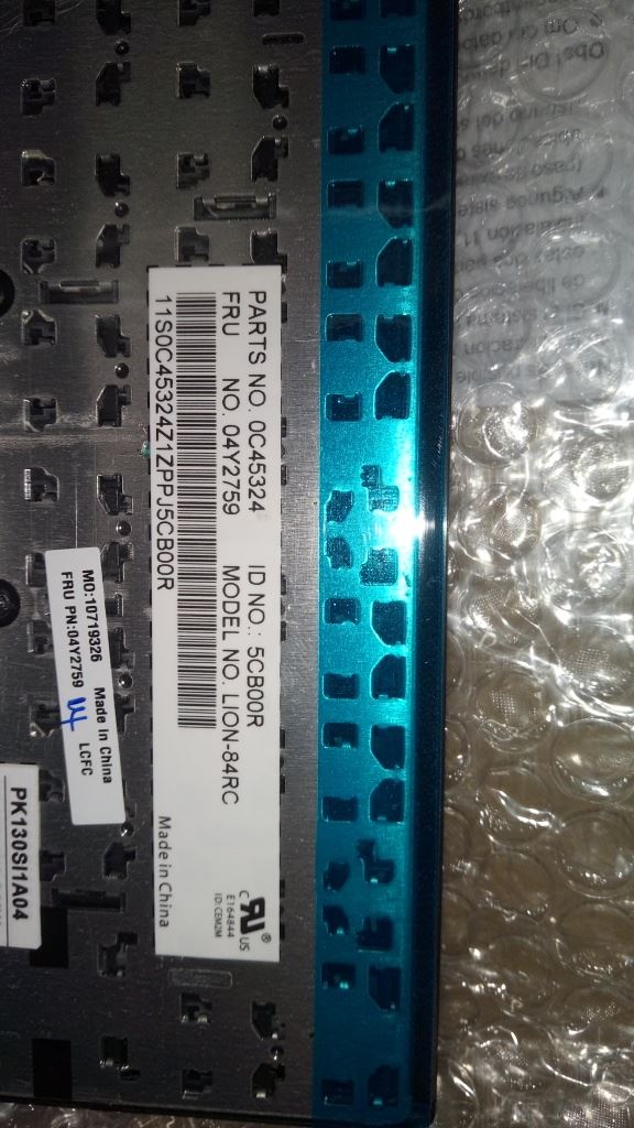 Lenovo E431/E440, TW, CHY Traditional Chinese Keyboard 04Y2759