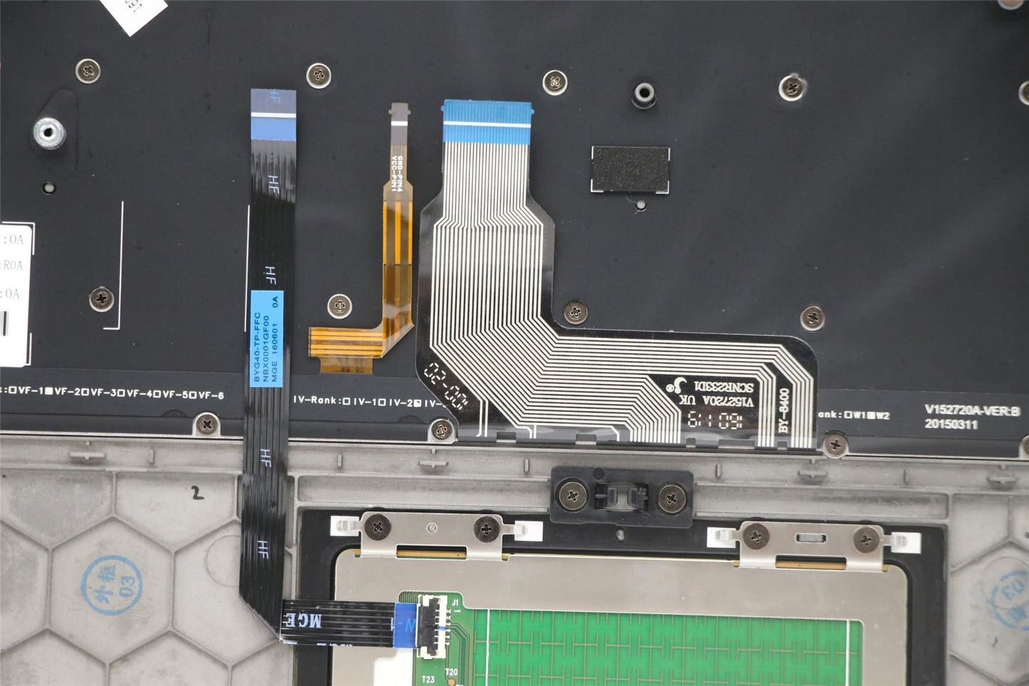 Lenovo Yoga 900-13ISK 900-13ISK2 Keyboard Palmrest Top Cover French 5CB0K48421