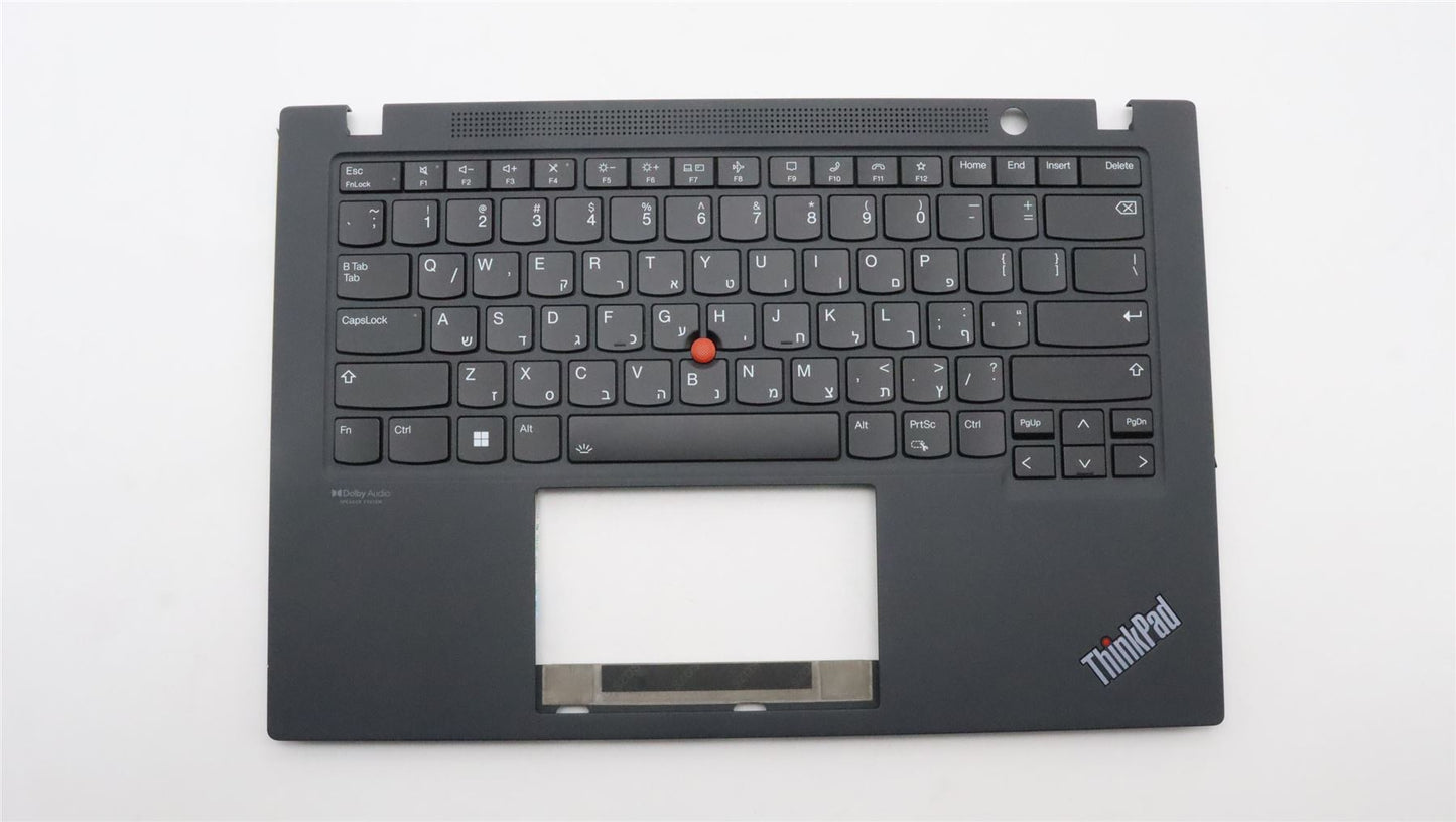 Lenovo ThinkPad T14s Gen 2 Keyboard Palmrest Top Cover Hebrew Black 5M11A37313