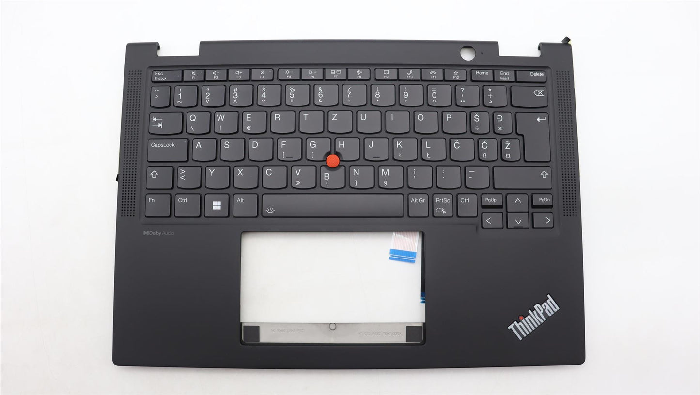 Lenovo ThinkPad X13 Gen 4 Keyboard Palmrest Top Cover Slovenian Black 5M11L64270