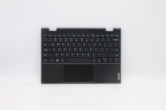 Lenovo Notebook 100e 2nd Keyboard Palmrest Top Cover US Black 5CB1B02531