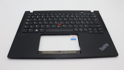 Lenovo ThinkPad X13 Gen 4 Keyboard Palmrest Top Cover Belgian Black 5M11H88965