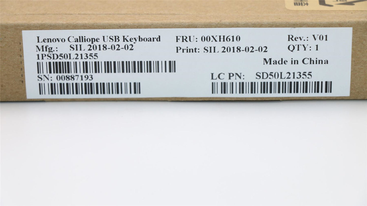 Lenovo USB Calliope KB BK KOR 00XH610