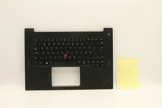 Lenovo Extreme P1 5 X1 5 Keyboard Palmrest Top Cover Danish Black 5M11D12143