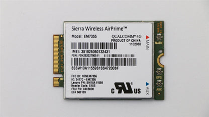Lenovo Wireless,WWAN,SIE,7355 M.2 3FF 04X6038