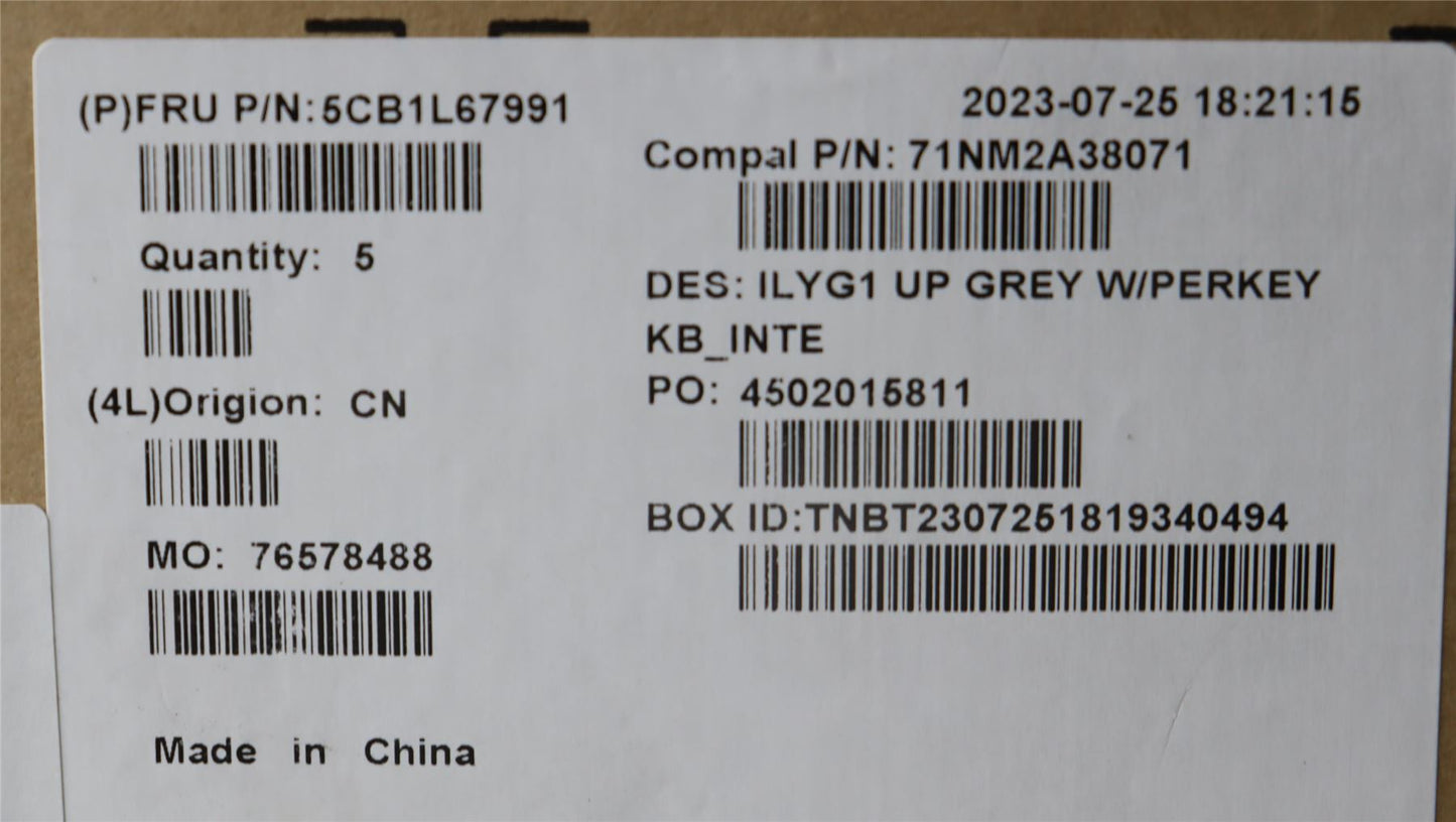 Lenovo Legion S7 16IRH8 Keyboard Palmrest Top Cover US Europe Silver 5CB1L67991