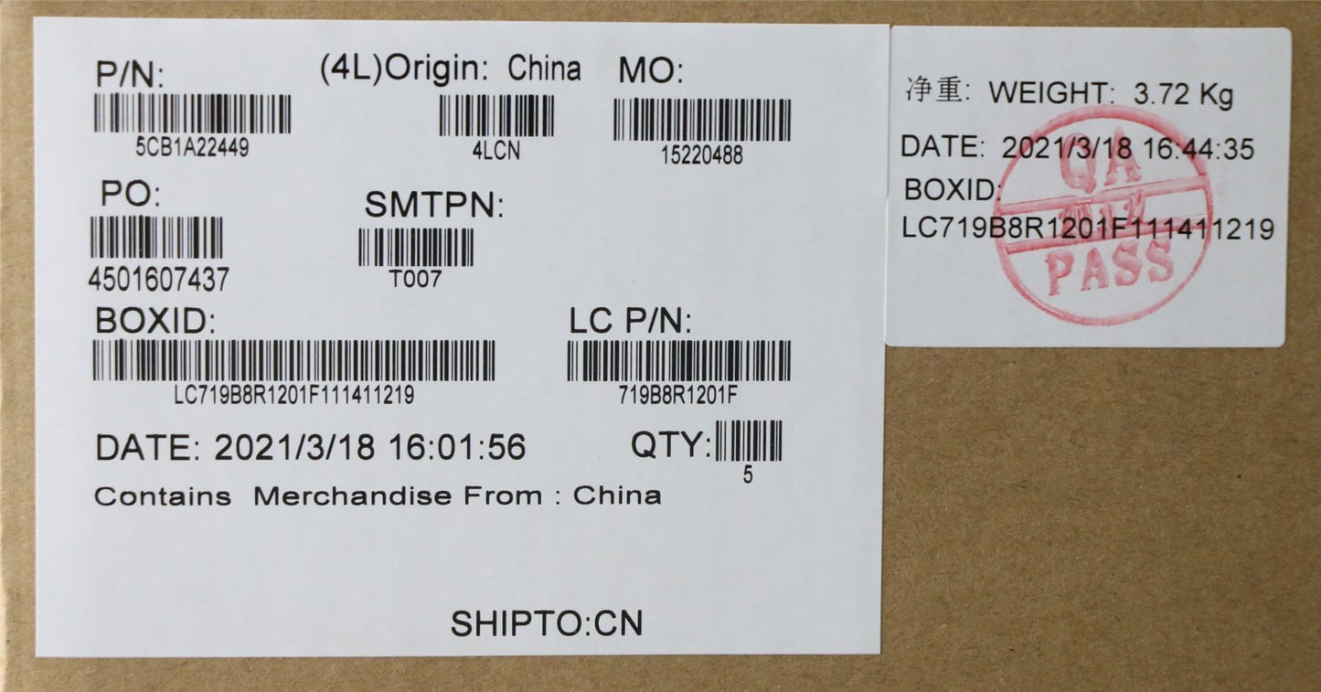 Lenovo Upper Case ASM_SPA L82BJ DM 5CB1A22449