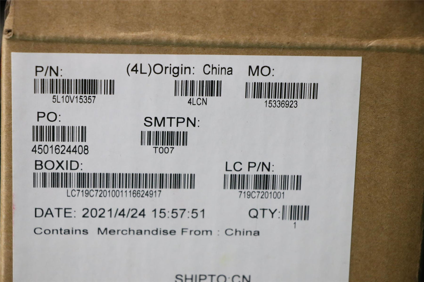 Lenovo LABEL FRU System Label Kit Black 5L10V15357