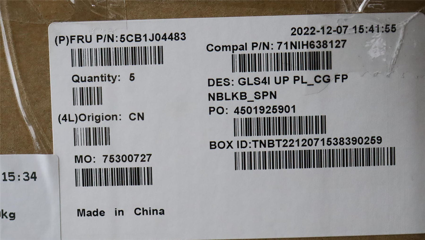 Lenovo UpperCaseASM_SPA C82SD PLCG FPNBL 5CB1J04483