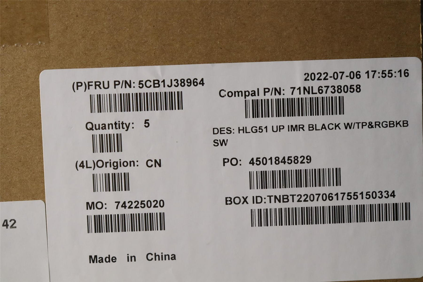 Lenovo IdeaPad 3 16ARH7 Palmrest Cover Touchpad Keyboard Switzerland 5CB1J38964