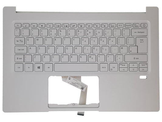 Acer Swift SF314-42 Palmrest Cover Keyboard UK Silver Backlit 6B.HSEN2.045