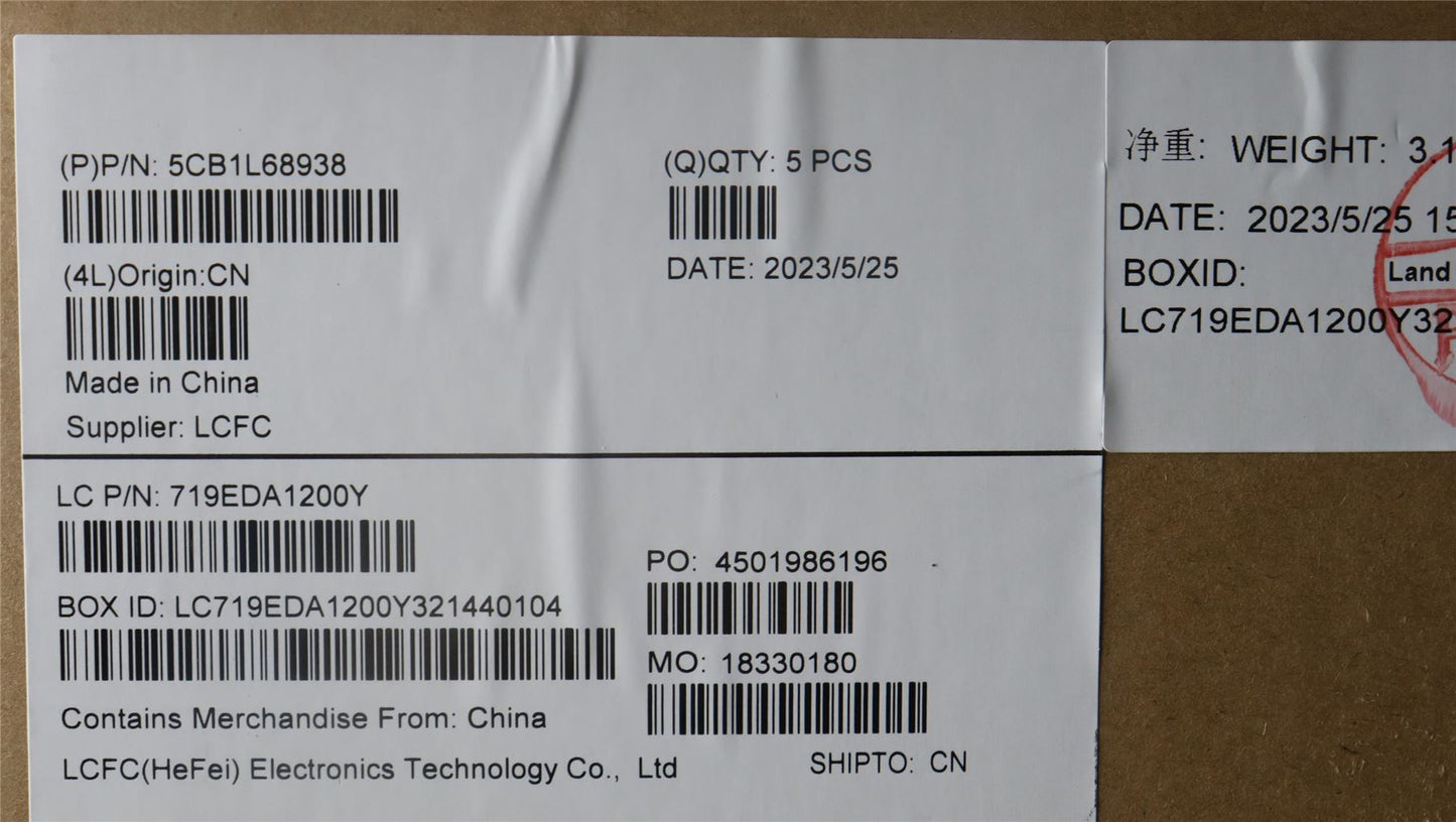 Lenovo ThinkBook 16p G4 IRH Palmrest Cover Touchpad Keyboard Black 5CB1L68938